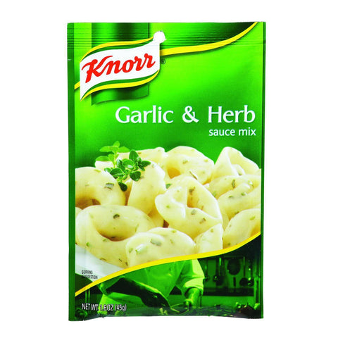 Knorr Sauce Mix - Garlic And Herb - 1.6 Oz - Case Of 12