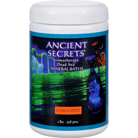 Ancient Secrets Aromatherapy Dead Sea Mineral Baths Unscented - 2 Lbs