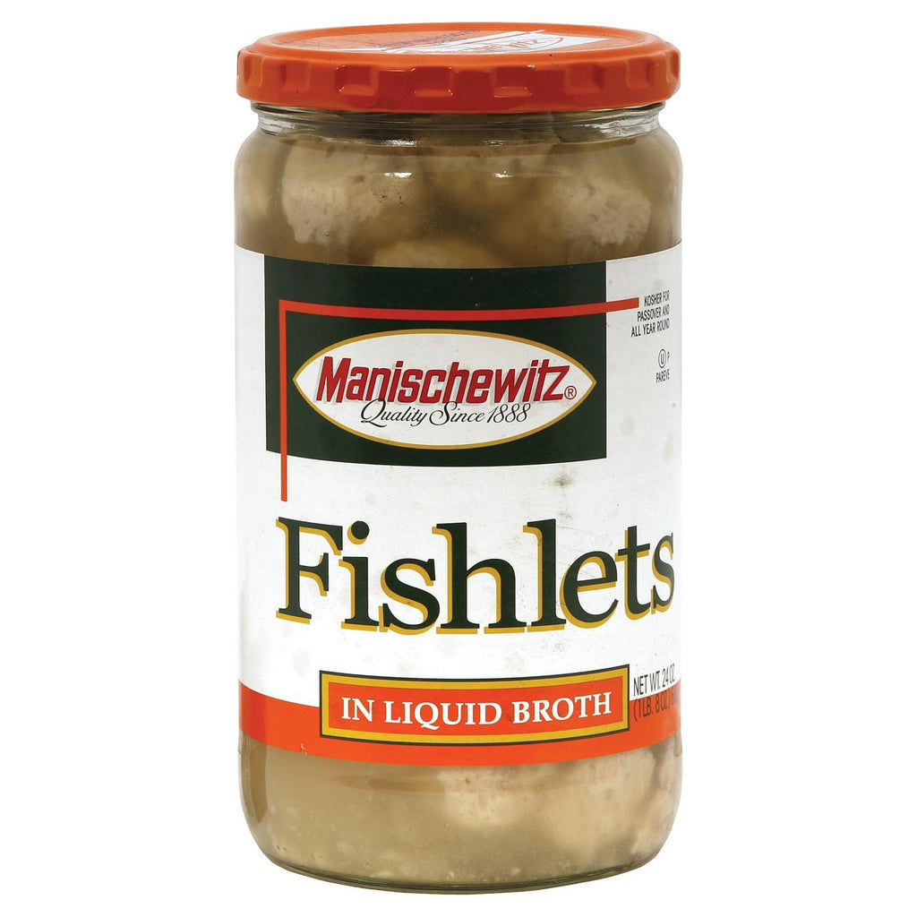 Manischewitz Fishlets O'deuvres - Case Of 12 - 24 Oz.