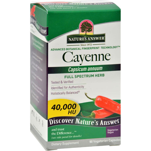 Nature's Answer Cayenne Pepper Fruit - 90 Vegetarian Capsules