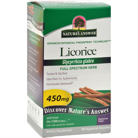 Nature's Answer Licorice Root - 90 Vegetarian Capsules