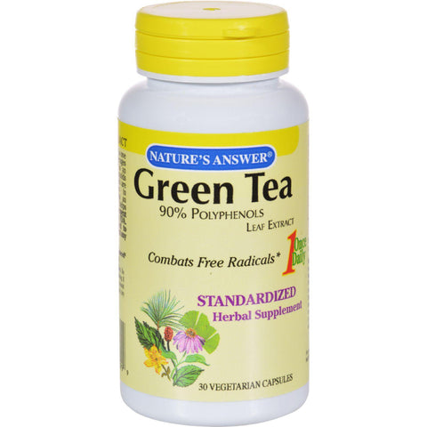 Nature's Answer Green Tea Leaf Extract - 30 Vegetarian Capsules