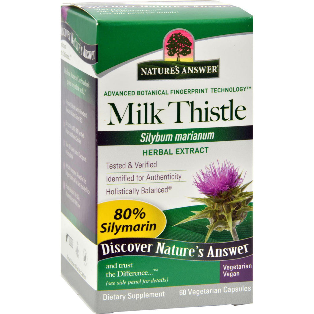 Nature's Answer Milk Thistle Seed Extract - 60 Vegetarian Capsules