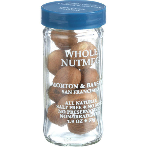 Morton And Bassett Seasoning - Nutmeg - Whole - 2.2 Oz - Case Of 3