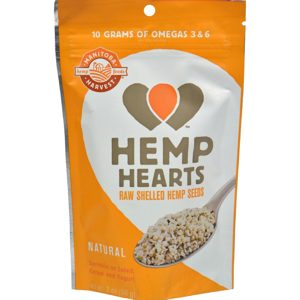 Manitoba Harvest Natural Hemp Hearts - Case Of 12 - 2 Oz