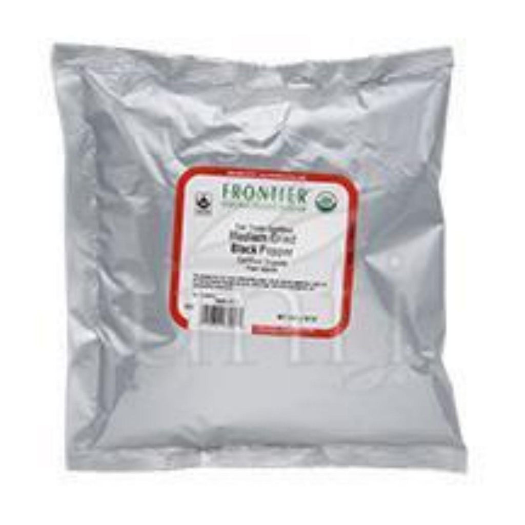 Frontier Herb Pepper - Organic - Fair Trade Certified - Black - Medium Grind - Bulk - 1 Lb