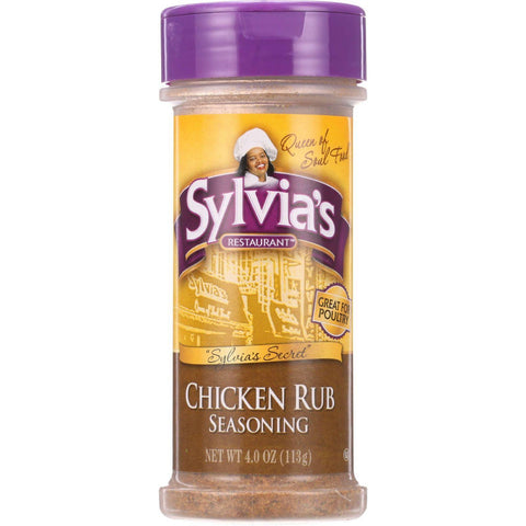 Sylvias Seasoning - Chicken Rub - 4 Oz - Case Of 12