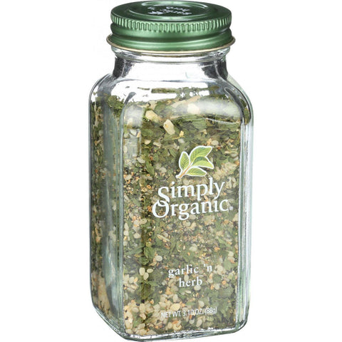 Simply Organic Garlic N Herb Seasoning - Organic - .95 Oz