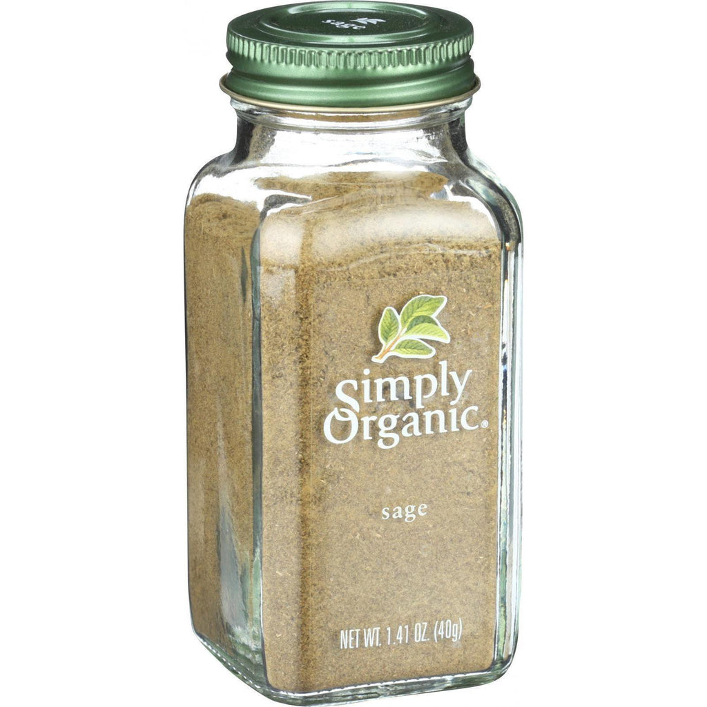 Simply Organic Sage Leaf - Organic - Ground - 1.41 Oz