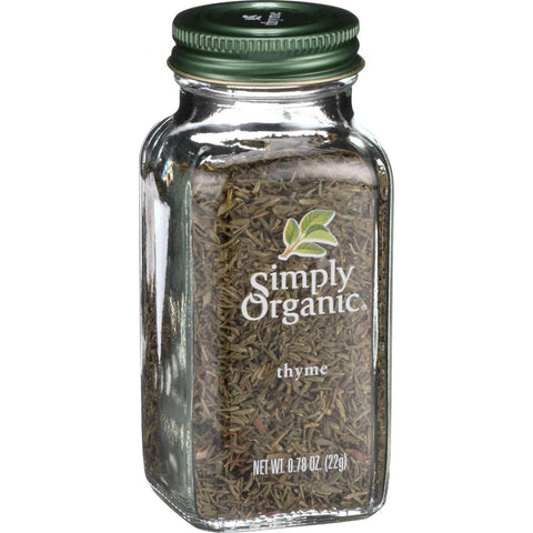 Simply Organic Thyme Leaf - Organic - Whole - Fancy Grade - .78 Oz