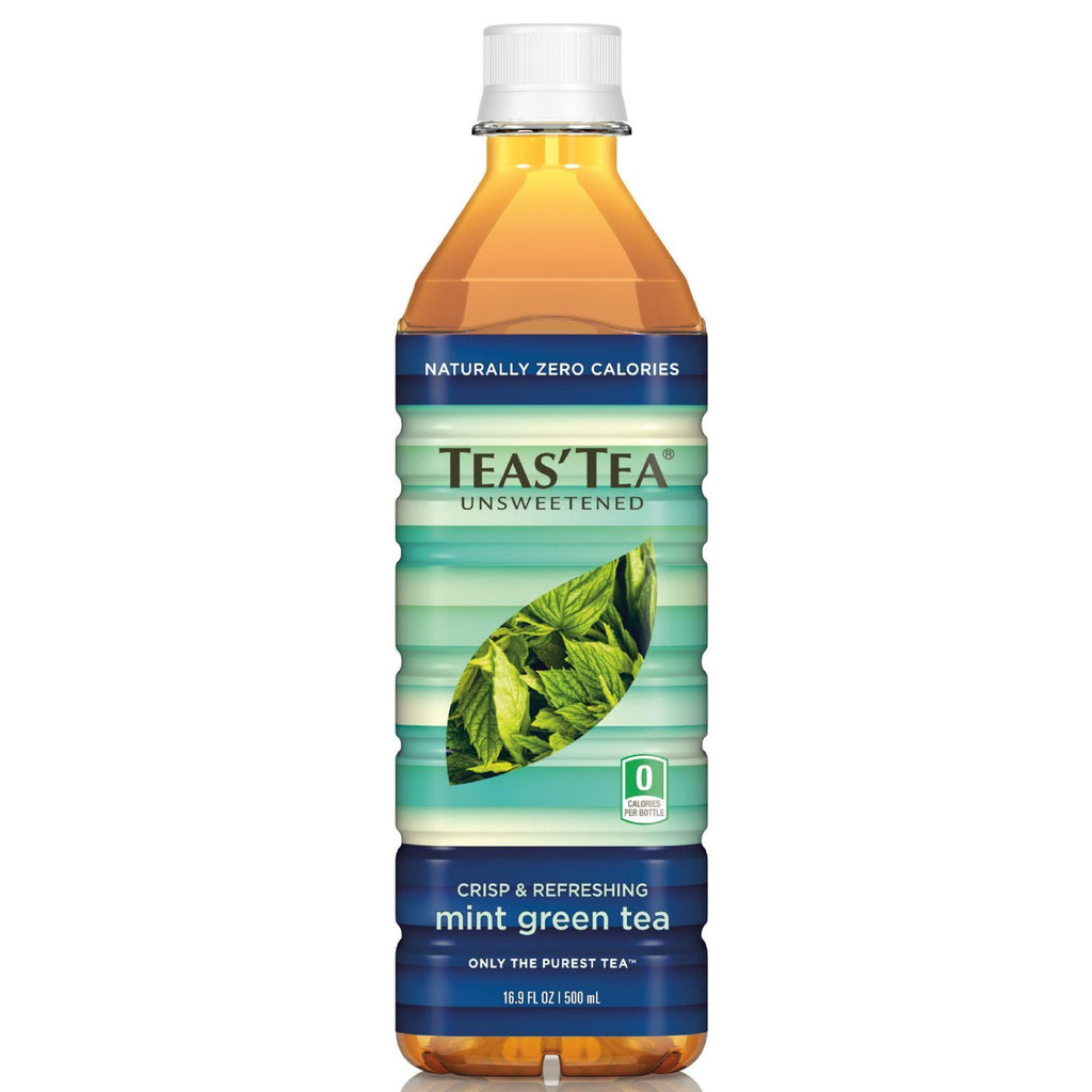 Teas' Tea Unsweetened Mint Green Tea - Case Of 12 - 16.9oz.