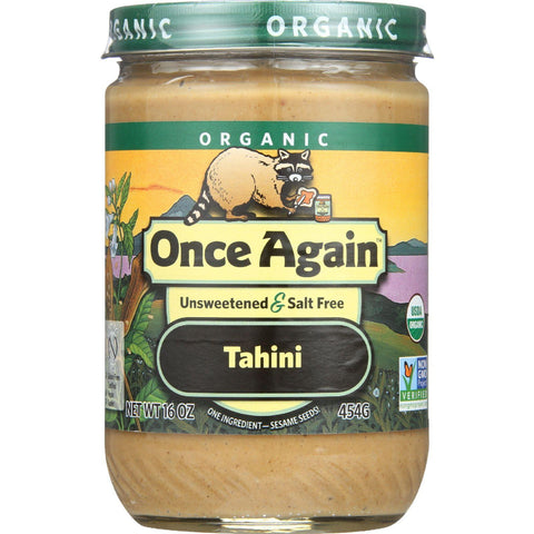 Once Again Tahini - Organic - Sesame - 16 Oz - Case Of 12