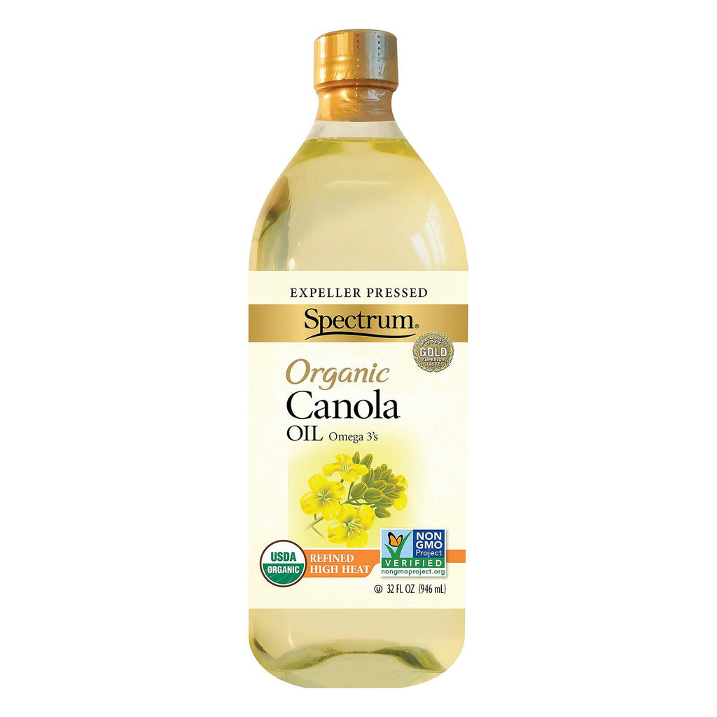 Spectrum Naturals Organic Refined Canola Oil - Case Of 12 - 32 Fl Oz.