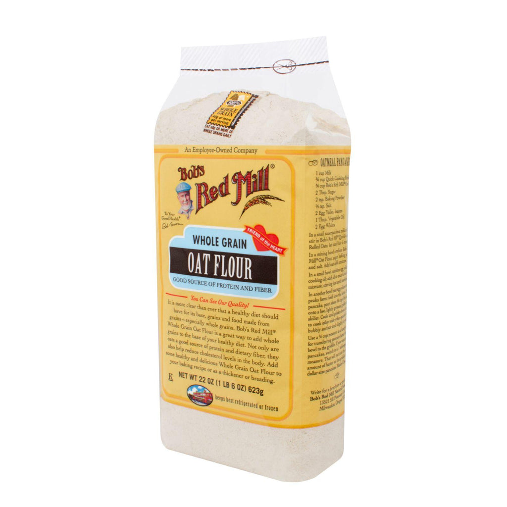 Bob's Red Mill Whole Grain Oat Flour - 22 Oz - Case Of 4