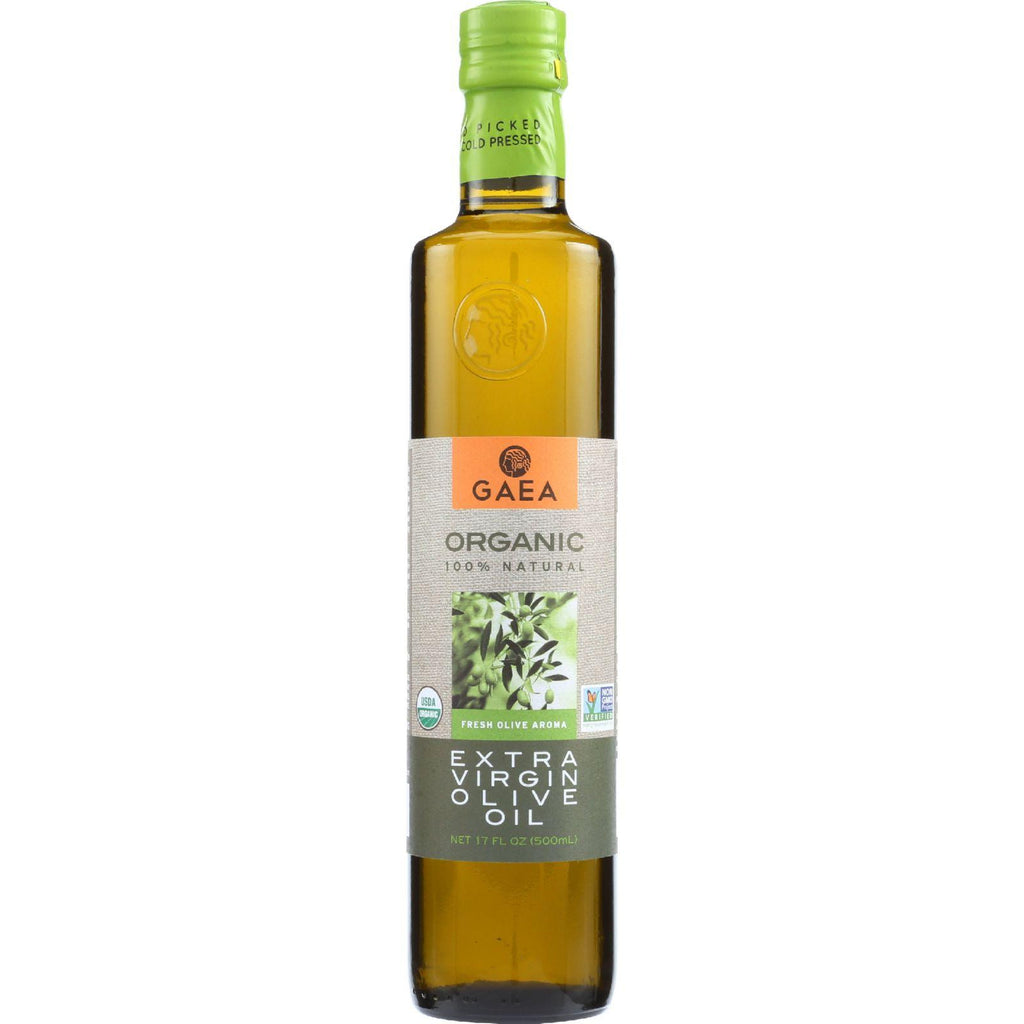 Gaea Olive Oil - Organic - Extra Virgin - 17 Oz - Case Of 6