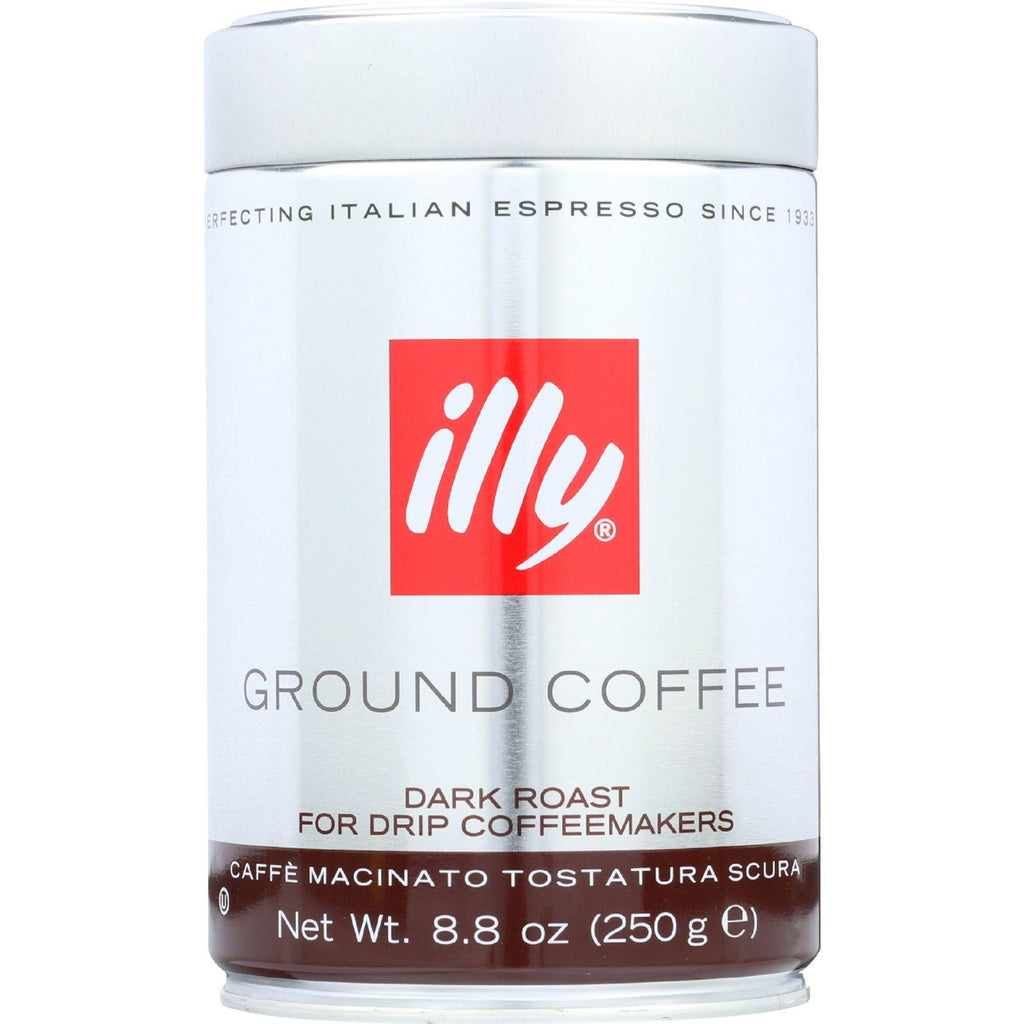 Illy Caffe Coffee Coffee - Drip - Ground - Dark Roast - 8.8 Oz - Case Of 6