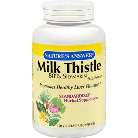 Nature's Answer Milk Thistle Seed Extract - 120 Vegetarian Capsules