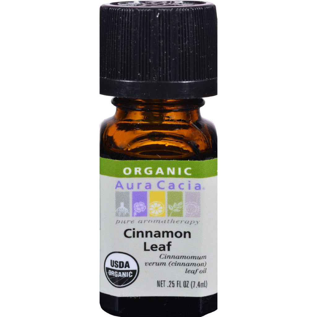 Aura Cacia Organic Cinnamon Leaf - .25 Oz