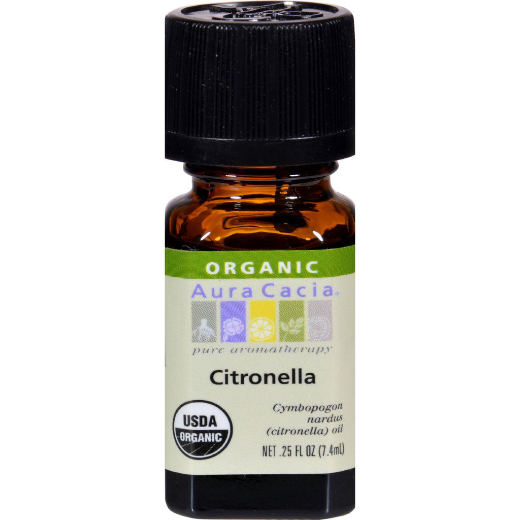 Aura Cacia Organic Essential Oil - Citronella - .25 Oz