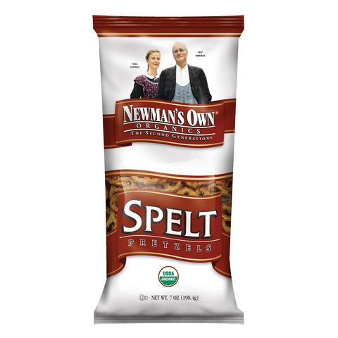 Newman's Own Organics Spelt Pretzels - Case Of 12 - 7 Oz.