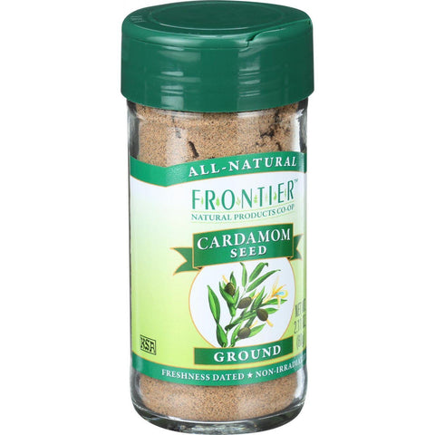 Frontier Herb Cardamom Seed - Ground - Decorticated - No Pods - 2.11 Oz