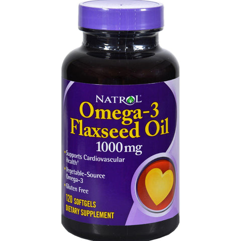 Natrol Flax Seed Oil - 1000 Mg - 120 Softgels