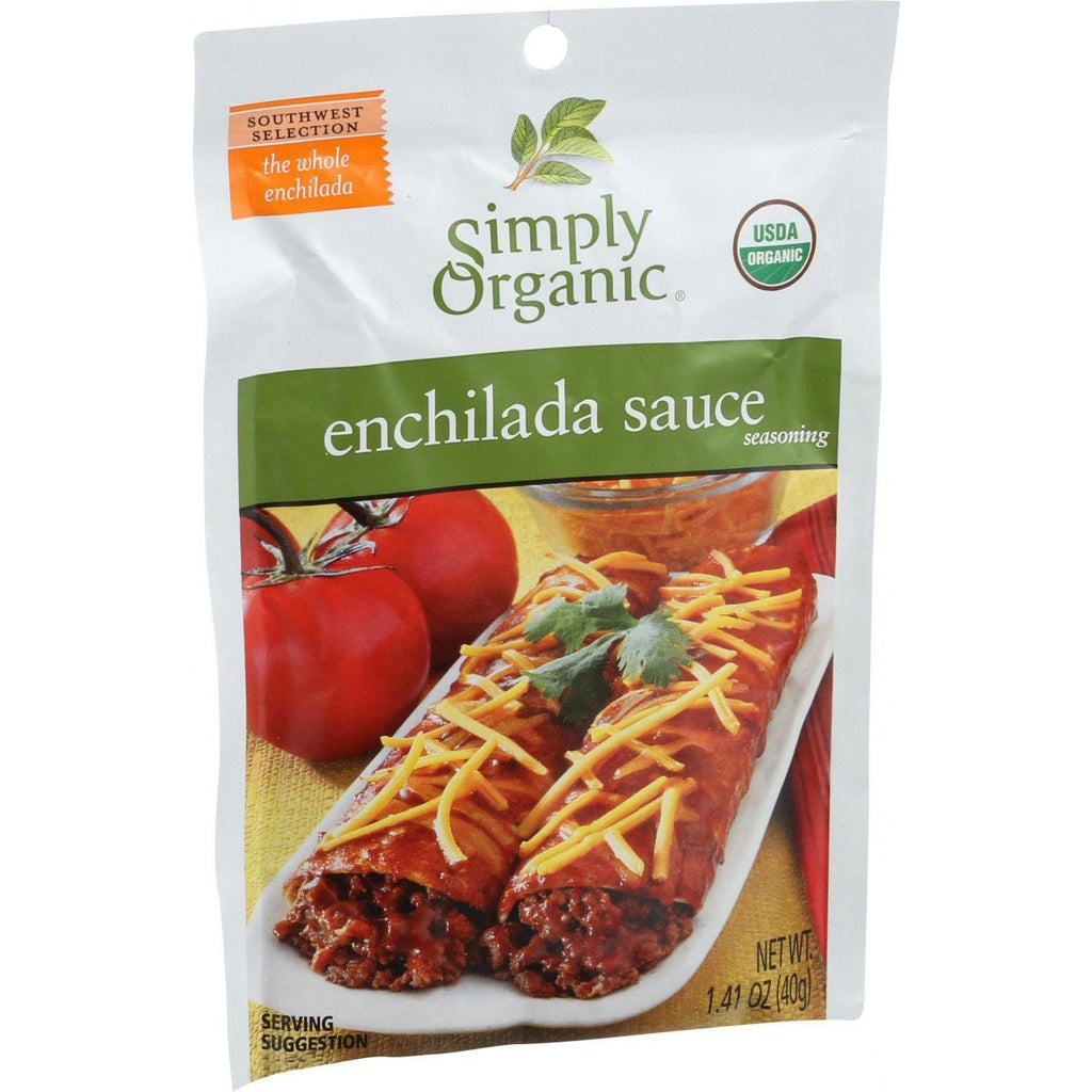 Simply Organic Enchilada Sauce - Organic - 1.41 Oz - Case Of 12