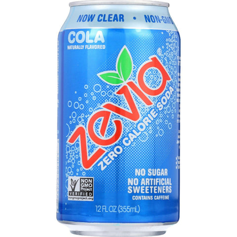 Zevia Soda - Zero Calorie - Cola - Can - 6-12 Oz - Case Of 4