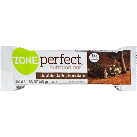 Zone Nutrition Bar - Double Dark Chocolate - Case Of 12 - 1.58 Oz