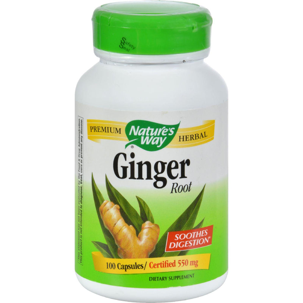 Nature's Way Ginger Root - 100 Capsules