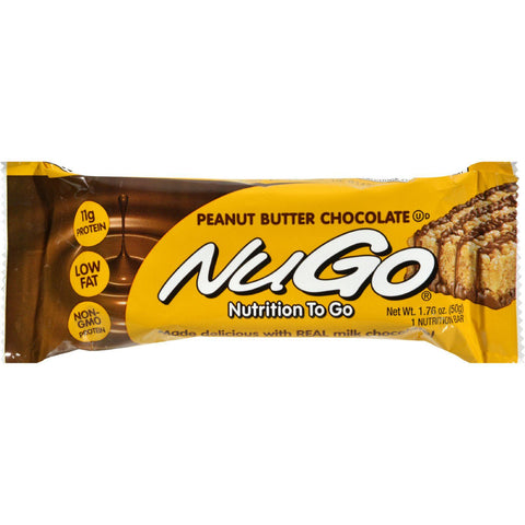 Nugo Nutrition Bar - Peanut Butter Chocolate - Case Of 15 - 1.76 Oz