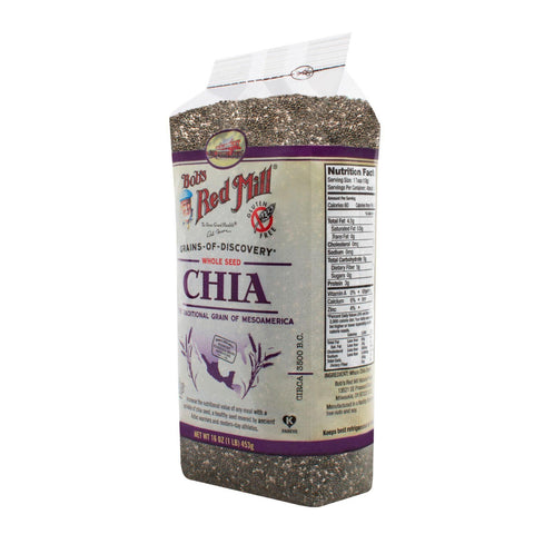 Bob's Red Mill Chia Seeds - 16 Oz - Case Of 4