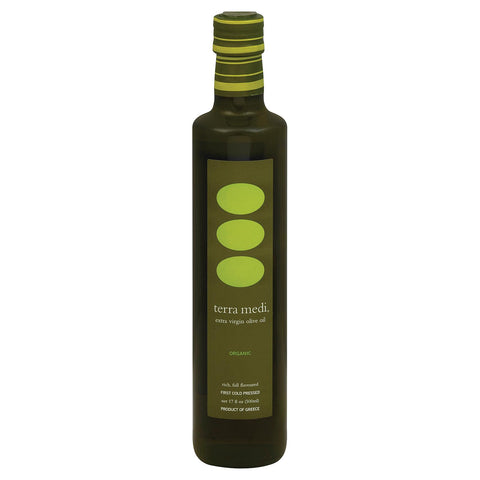 Terra Medi Olive Oil - Extra Virgin Medium - Case Of 6 - 17 Fl Oz.