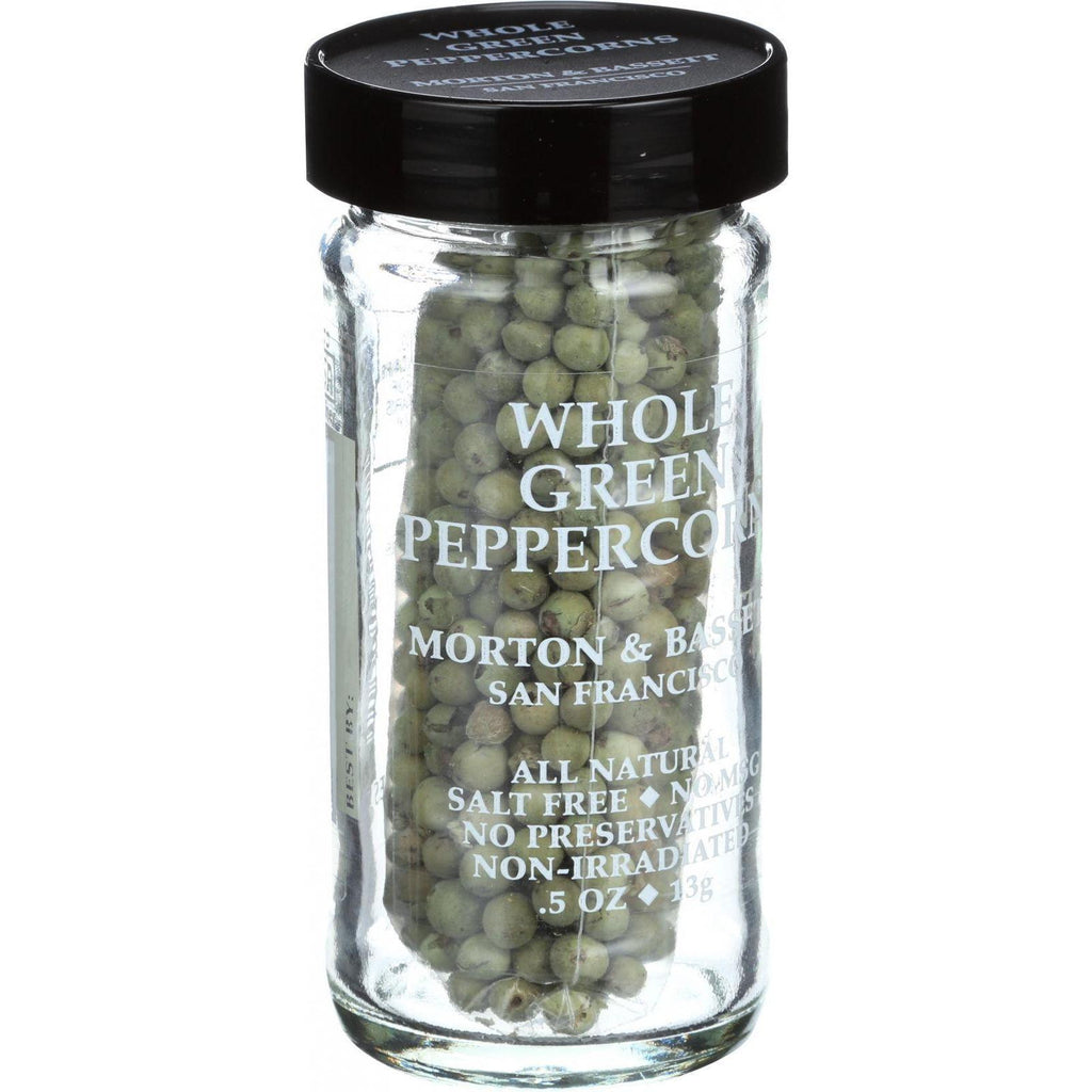 Morton And Bassett Peppercorns - Whole - Green - .5 Oz - Case Of 3