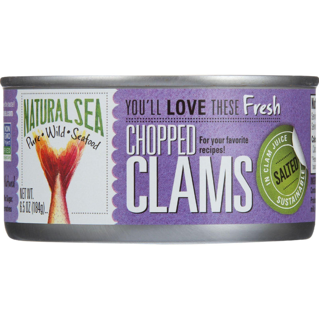 Natural Sea Clams - Chopped - Salted - 6.5 Oz - Case Of 12