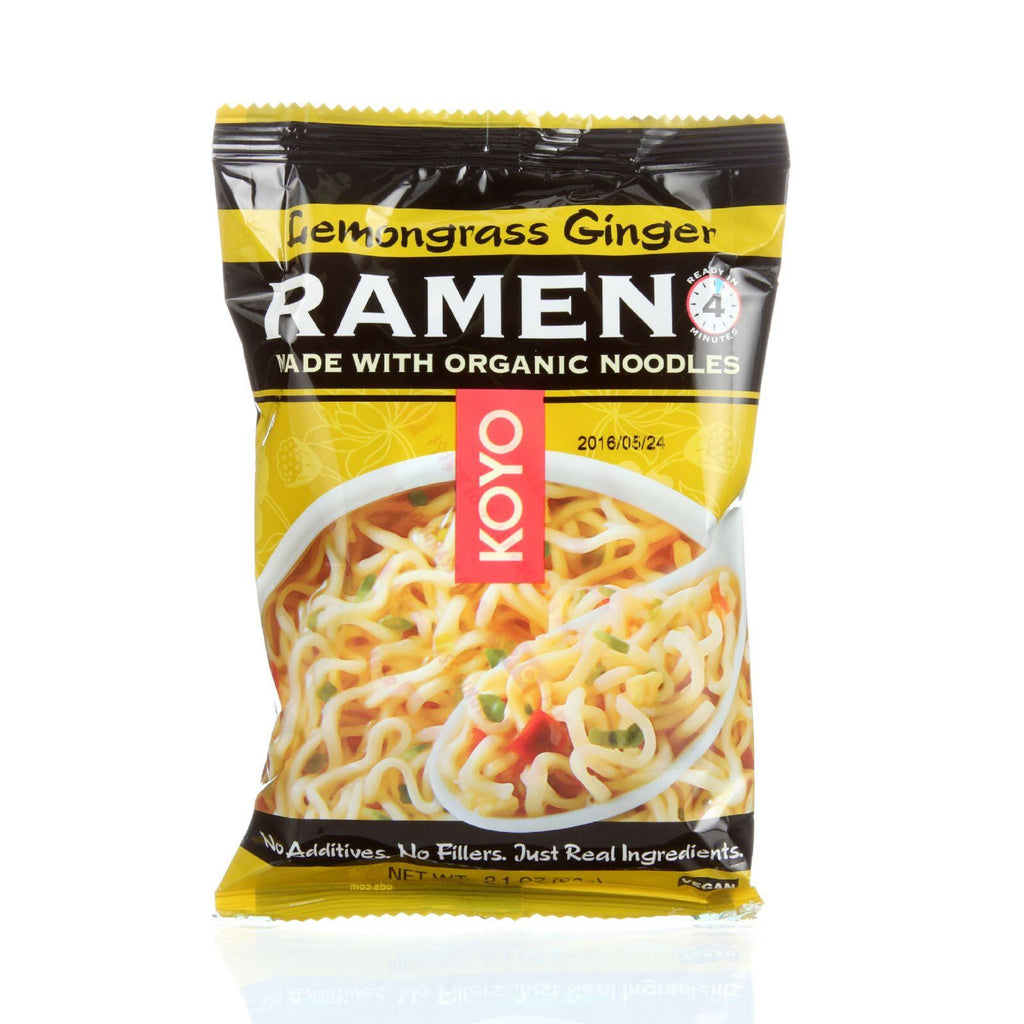 Koyo Dry Ramen - Lemongrass Ginger - 2.1 Oz - Case Of 12