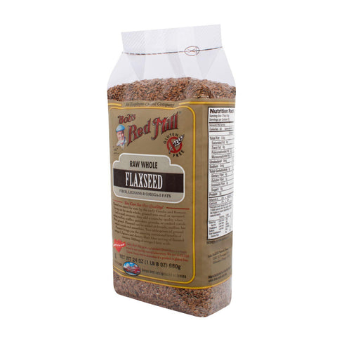 Bob's Red Mill Raw Whole Brown Flaxseed - 24 Oz - Case Of 4