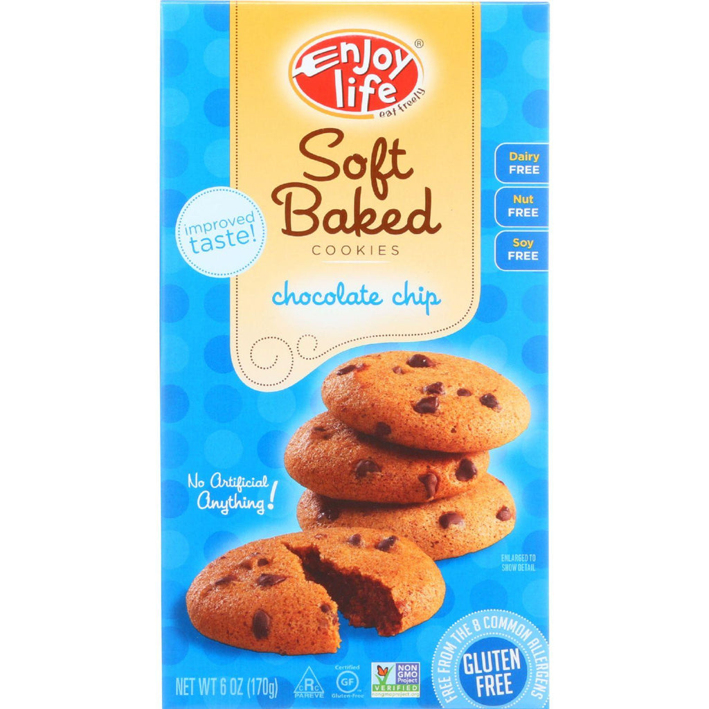 Enjoy Life Cookie - Soft Baked - Chocolate Chip - Gluten Free - 6 Oz - Case Of 6