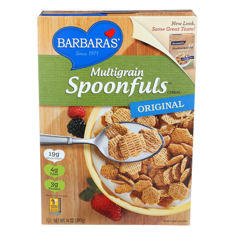 Barbara's Bakery Spoonfuls Cereal - Multigrain - Case Of 12 - 14 Oz.