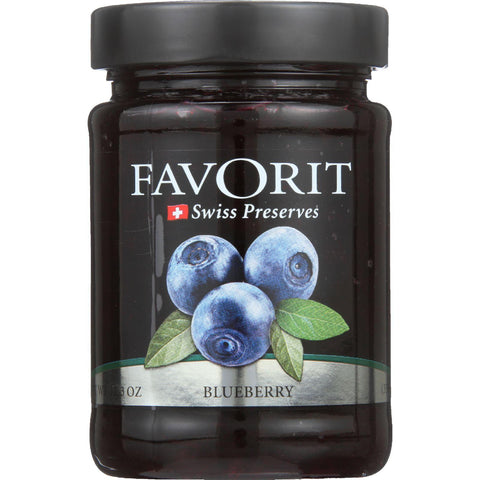 Favorit Preserves - Swiss - Blueberry - 12.3 Oz - Case Of 6