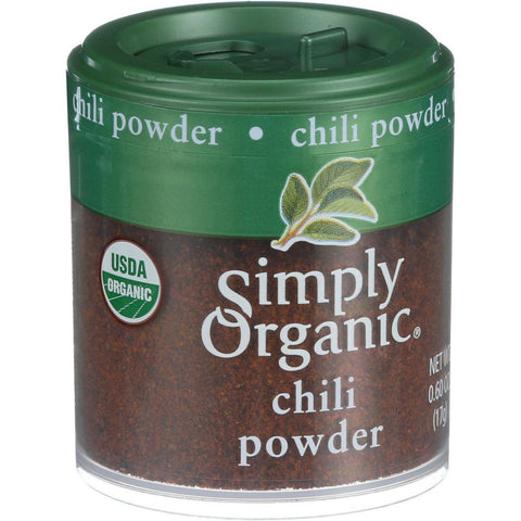 Simply Organic Chili Powder - Organic - .6 Oz - Case Of 6