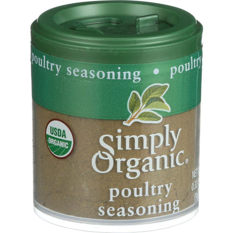 Simply Organic Poultry Seasoning - Organic - .32 Oz - Case Of 6