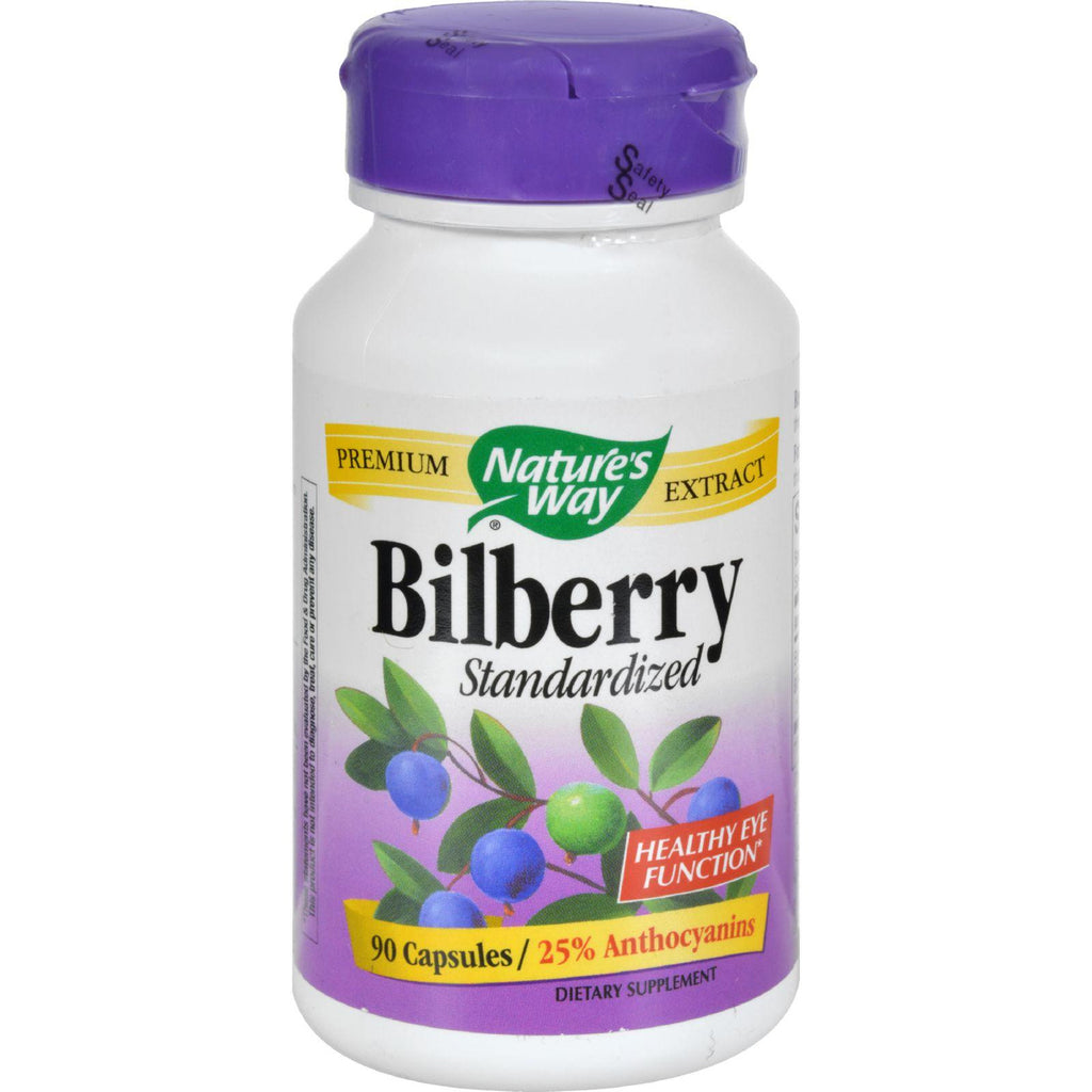 Nature's Way Bilberry Standardized - 80 Mg - 90 Capsules