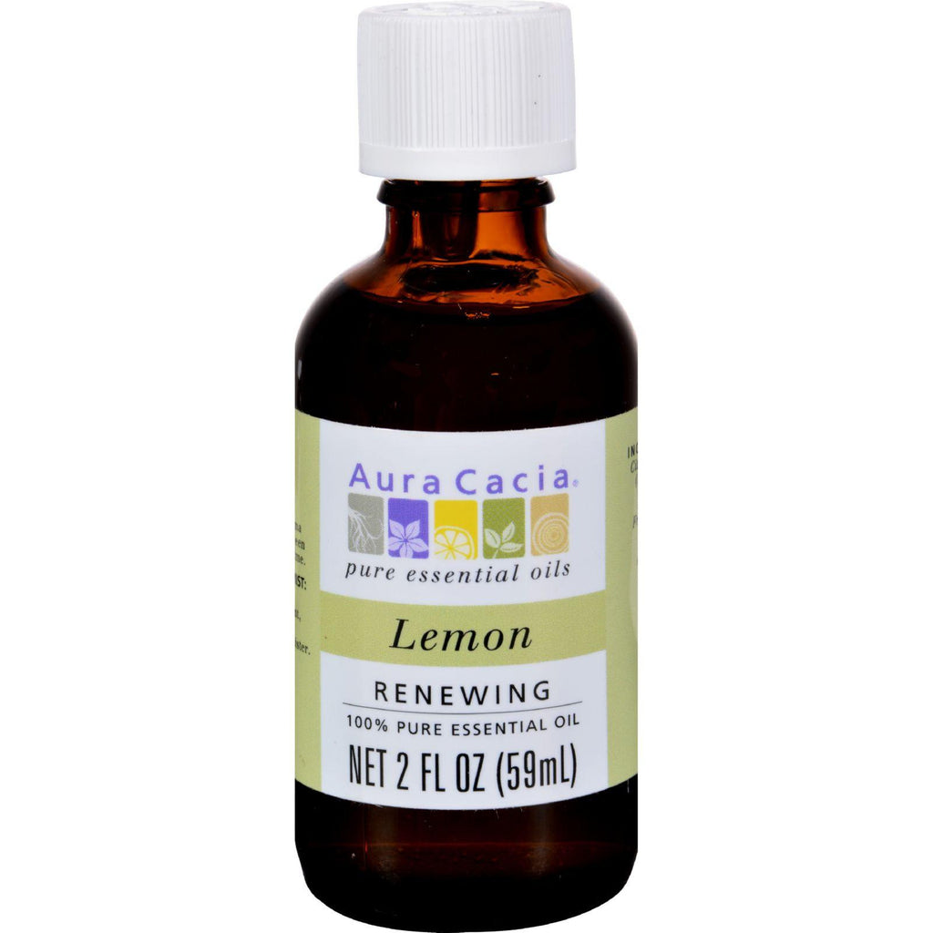 Aura Cacia Essential Oil - Lemon - 2 Fl Oz