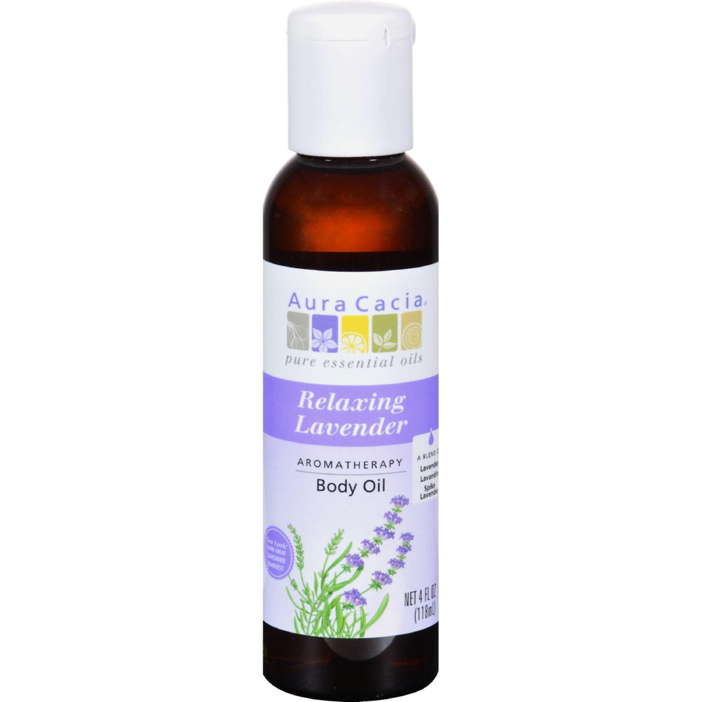 Aura Cacia Aromatherapy Body Oil Lavender Harvest - 4 Fl Oz