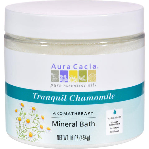 Aura Cacia Aromatherapy Mineral Bath Tranquility Chamomile - 16 Oz