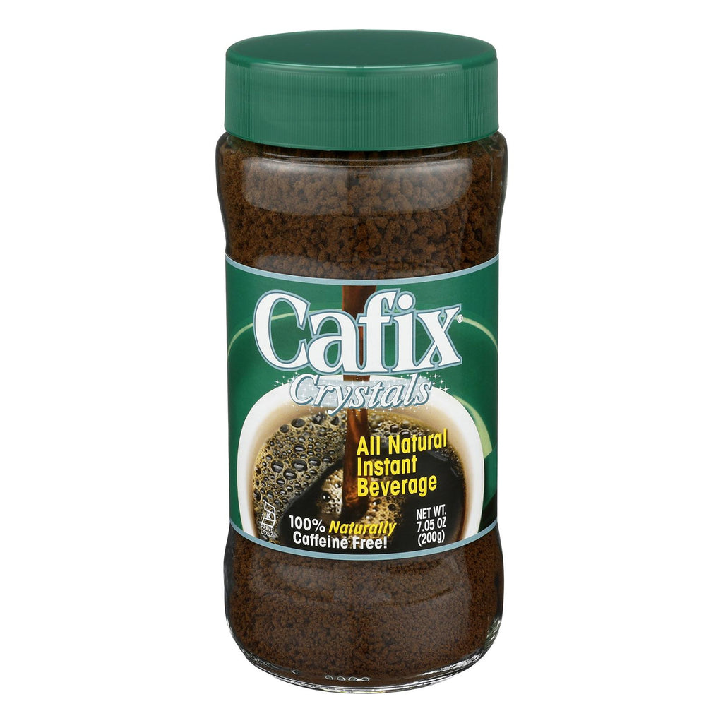 Cafix All Natural Instant Beverage Crystals - Caffeine Free - Case Of 12 - 7 Oz.