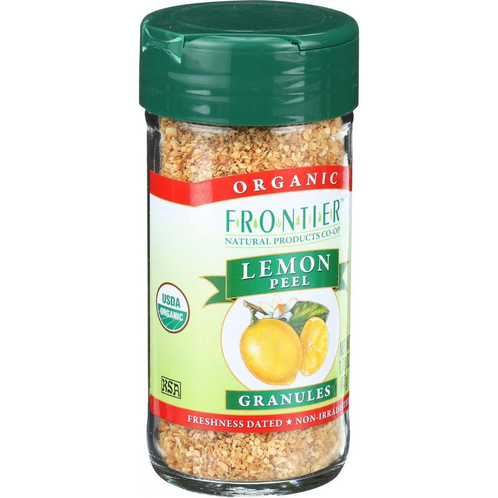 Frontier Herb Lemon Peel - Organic - Granules - 2.10 Oz