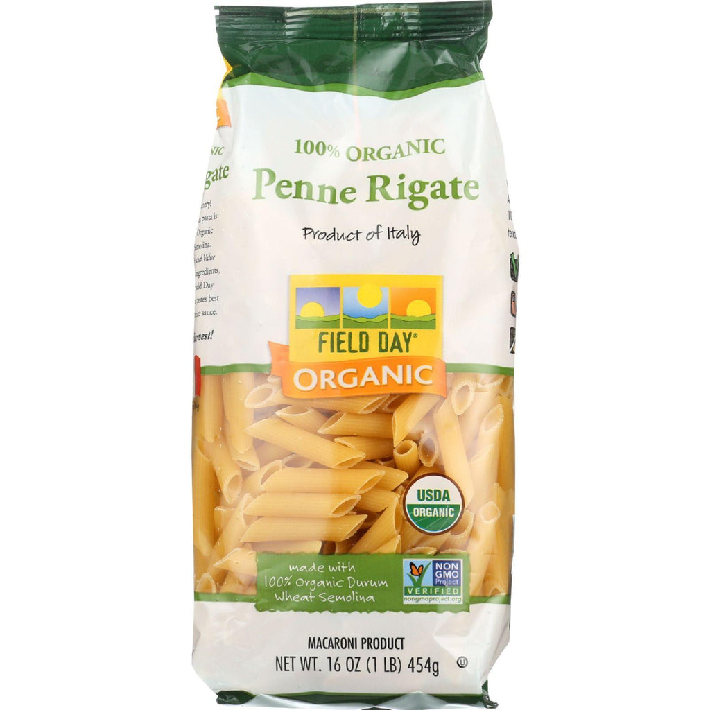 Field Day Pasta - Organic - Traditional - Penne - 16 Oz - Case Of 12