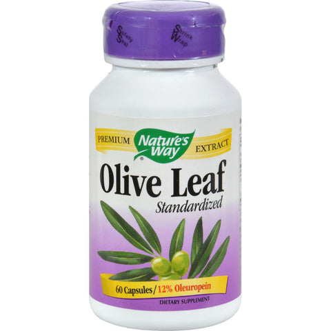 Nature's Way Olive Leaf Standardized - 60 Capsules